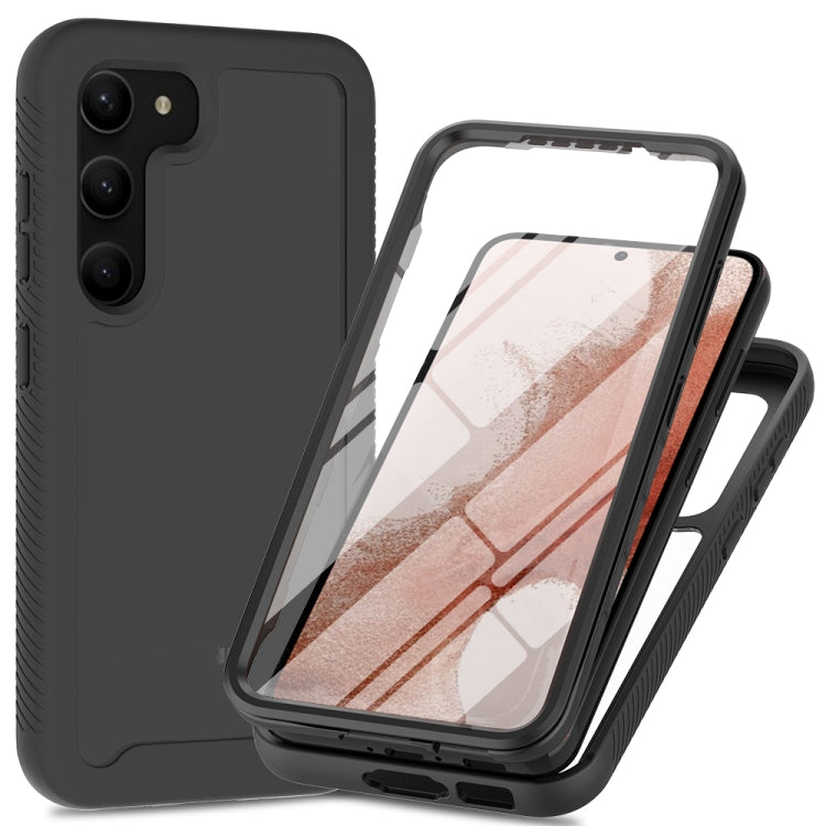 For Samsung Galaxy S23 5G Two-layer Integrated Transparent TPU + PC + PET Protective Phone Case