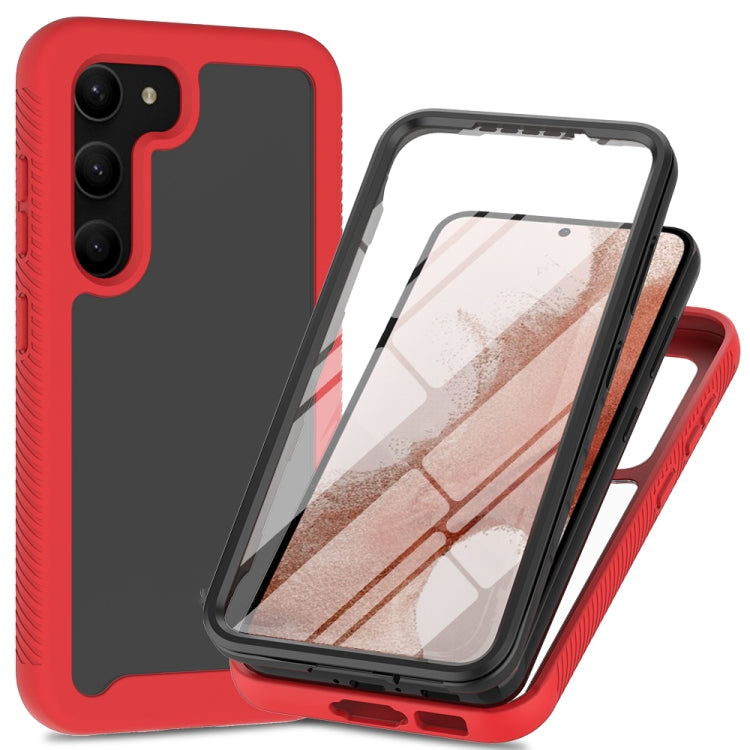 For Samsung Galaxy S23 5G Two-layer Integrated Transparent TPU + PC + PET Protective Phone Case