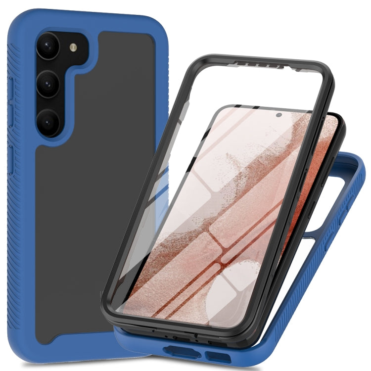 For Samsung Galaxy S23 5G Two-layer Integrated Transparent TPU + PC + PET Protective Phone Case