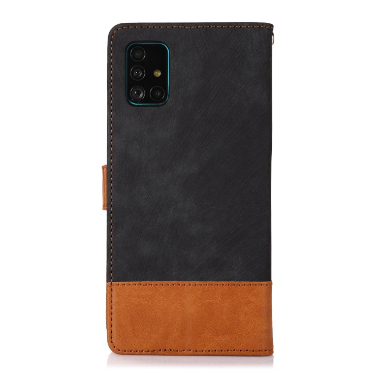 For Samsung Galaxy A51 4G Splicing Leather Phone Case
