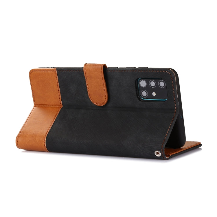 For Samsung Galaxy A51 4G Splicing Leather Phone Case
