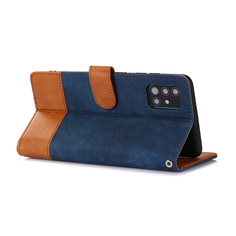 For Samsung Galaxy A51 4G Splicing Leather Phone Case