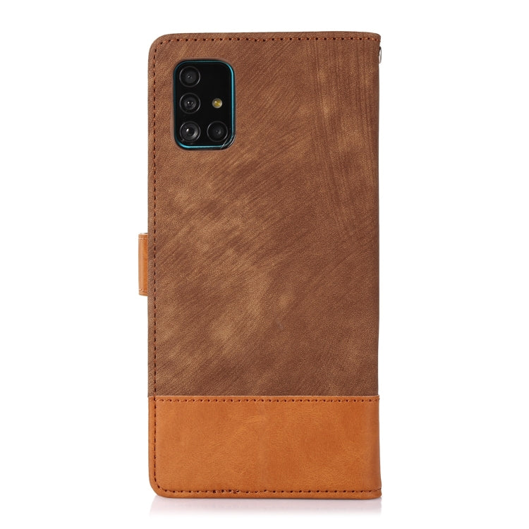 For Samsung Galaxy A51 4G Splicing Leather Phone Case