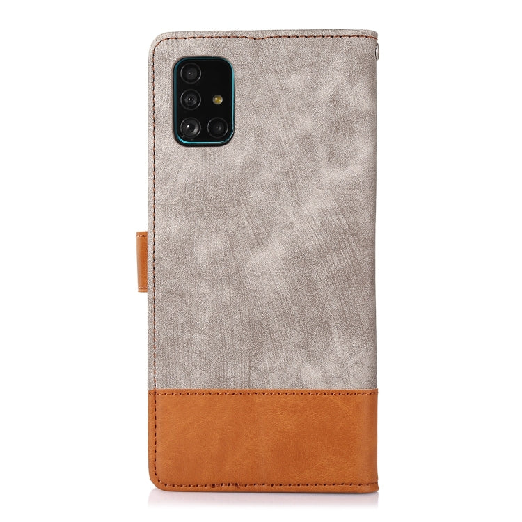 For Samsung Galaxy A51 4G Splicing Leather Phone Case