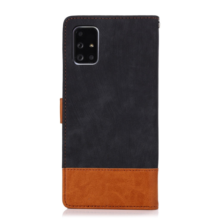 For Samsung Galaxy A71 Splicing Leather Phone Case