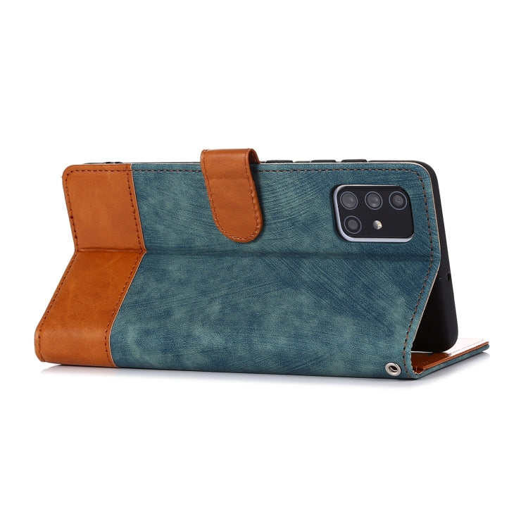 For Samsung Galaxy A71 Splicing Leather Phone Case
