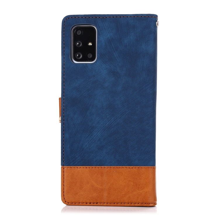 For Samsung Galaxy A71 Splicing Leather Phone Case