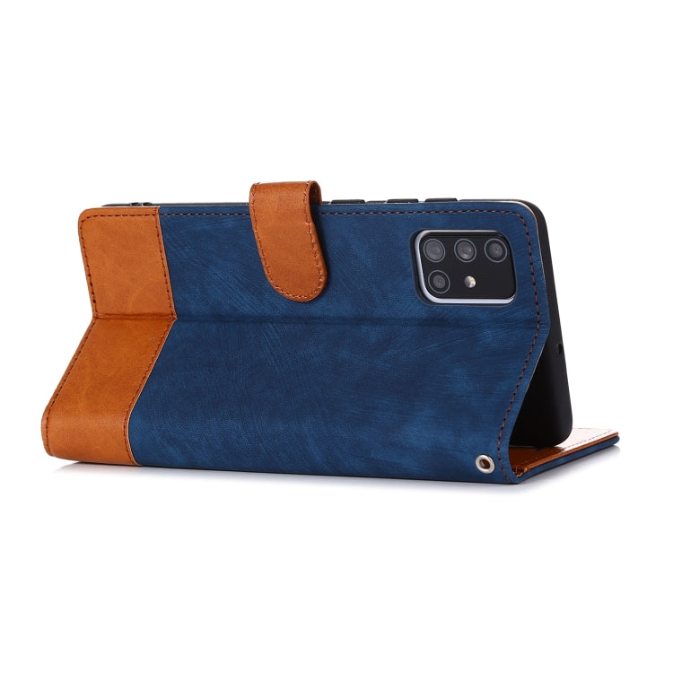 For Samsung Galaxy A71 Splicing Leather Phone Case