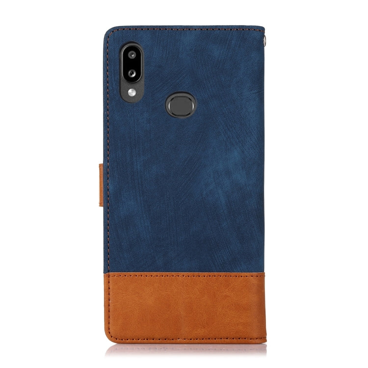 For Samsung Galaxy A10s Splicing Leather Phone Case