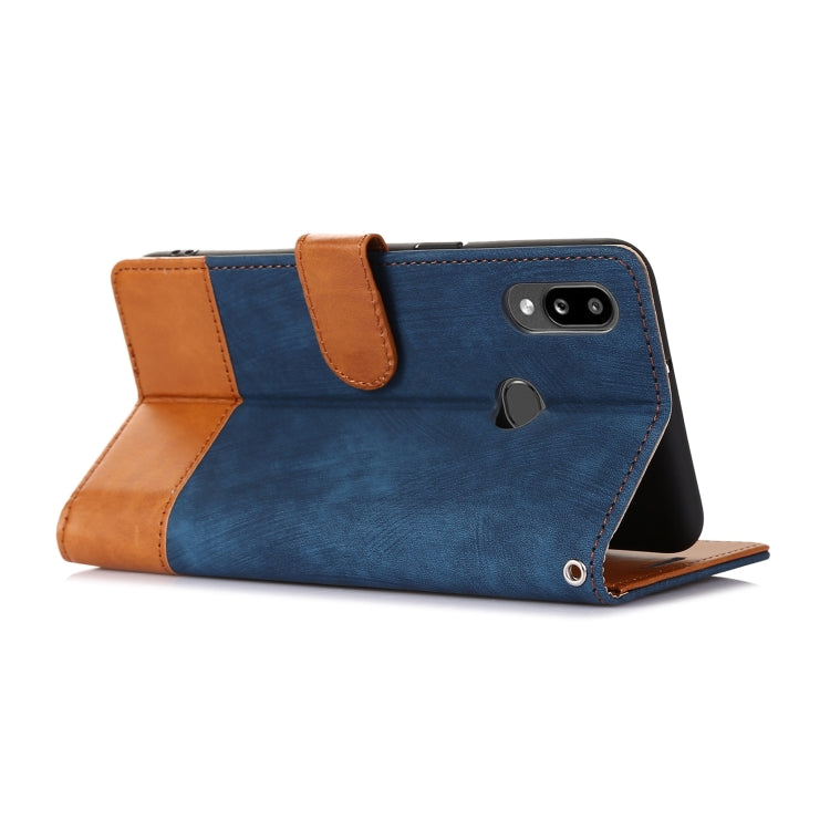For Samsung Galaxy A10s Splicing Leather Phone Case