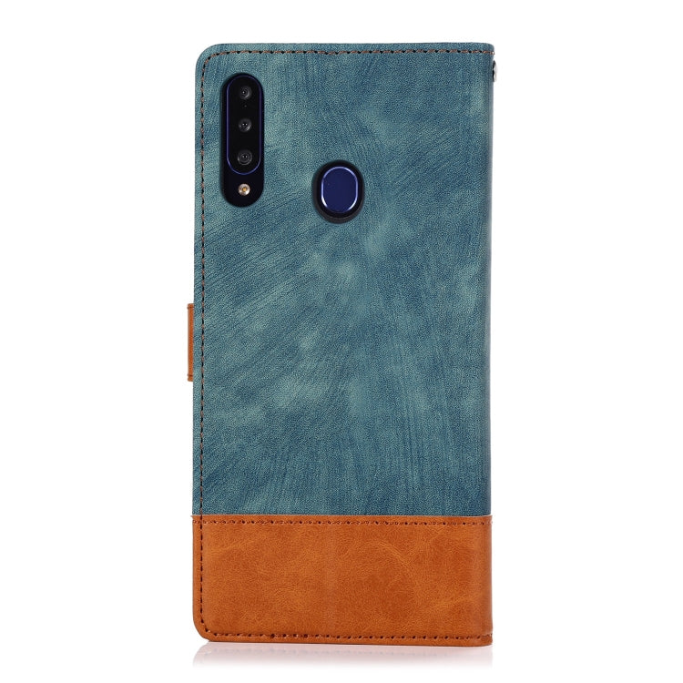 For Samsung Galaxy A20s Splicing Leather Phone Case