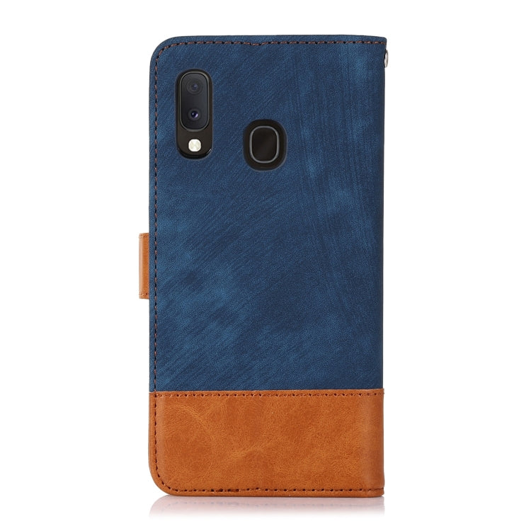 For Samsung Galaxy A20e Splicing Leather Phone Case