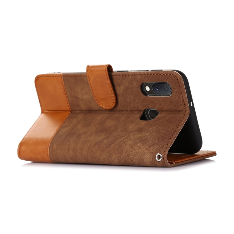 For Samsung Galaxy A20e Splicing Leather Phone Case