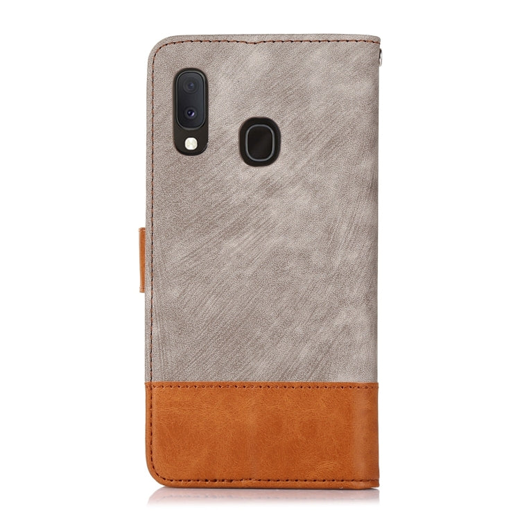 For Samsung Galaxy A20e Splicing Leather Phone Case