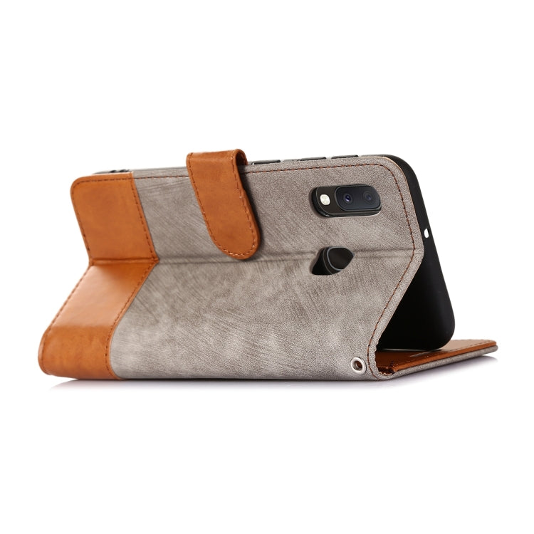 For Samsung Galaxy A20e Splicing Leather Phone Case