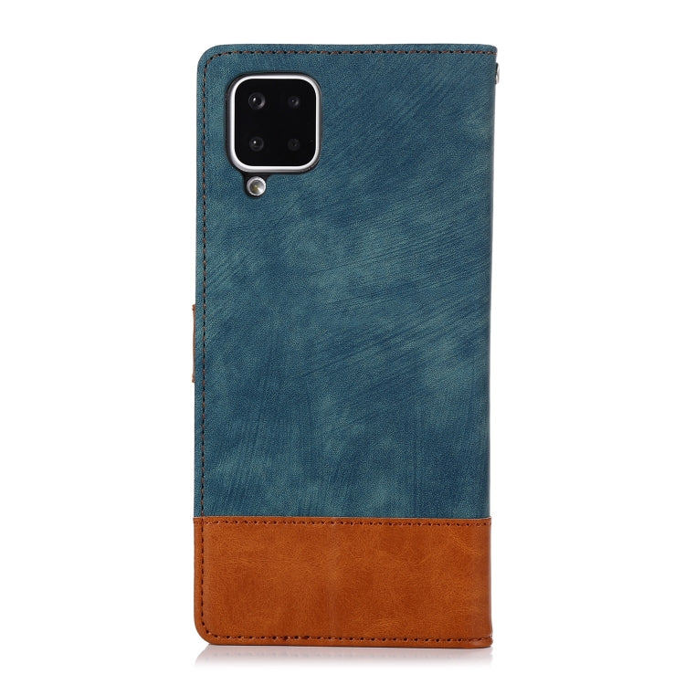 For Samsung Galaxy A12 Splicing Leather Phone Case