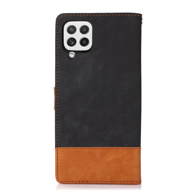For Samsung Galaxy A22 4G Splicing Leather Phone Case
