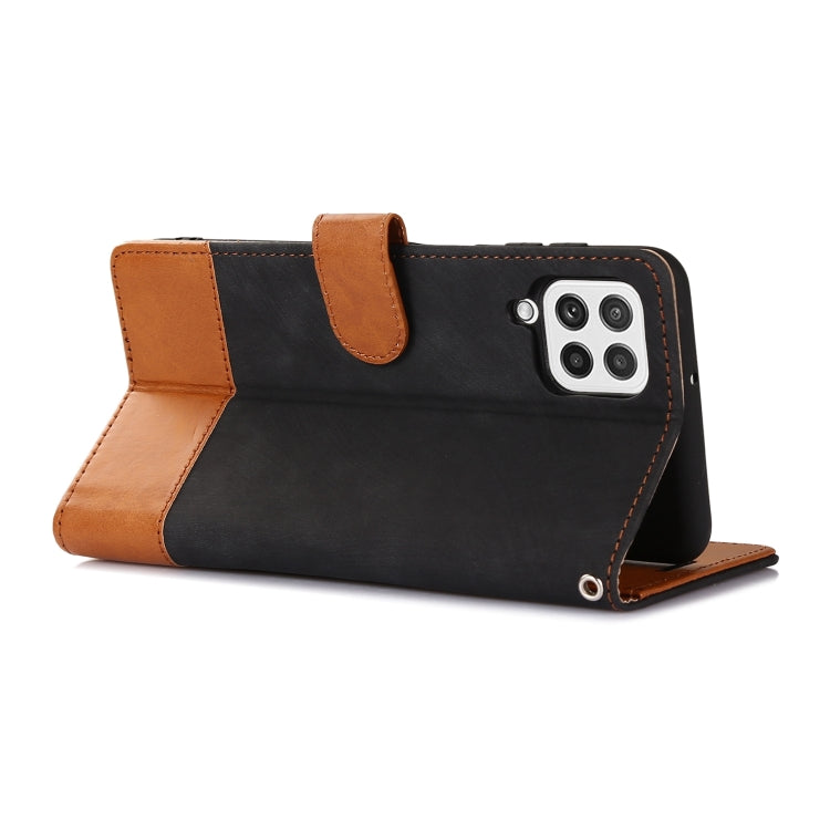 For Samsung Galaxy A22 4G Splicing Leather Phone Case