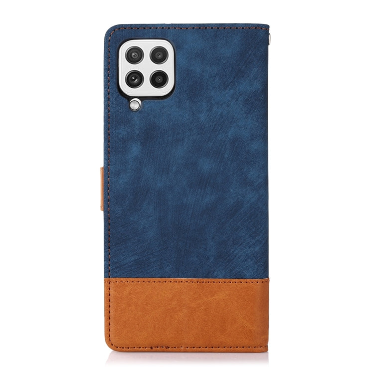 For Samsung Galaxy A22 4G Splicing Leather Phone Case