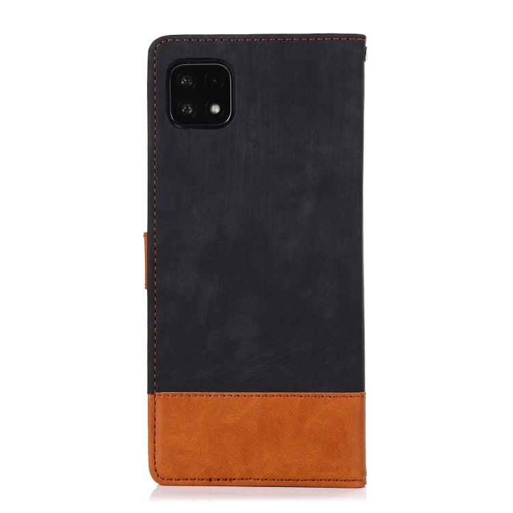 For Samsung Galaxy A22 5G Splicing Leather Phone Case