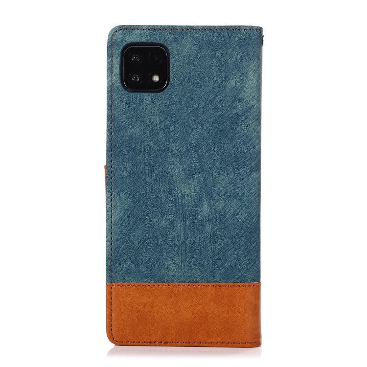 For Samsung Galaxy A22 5G Splicing Leather Phone Case