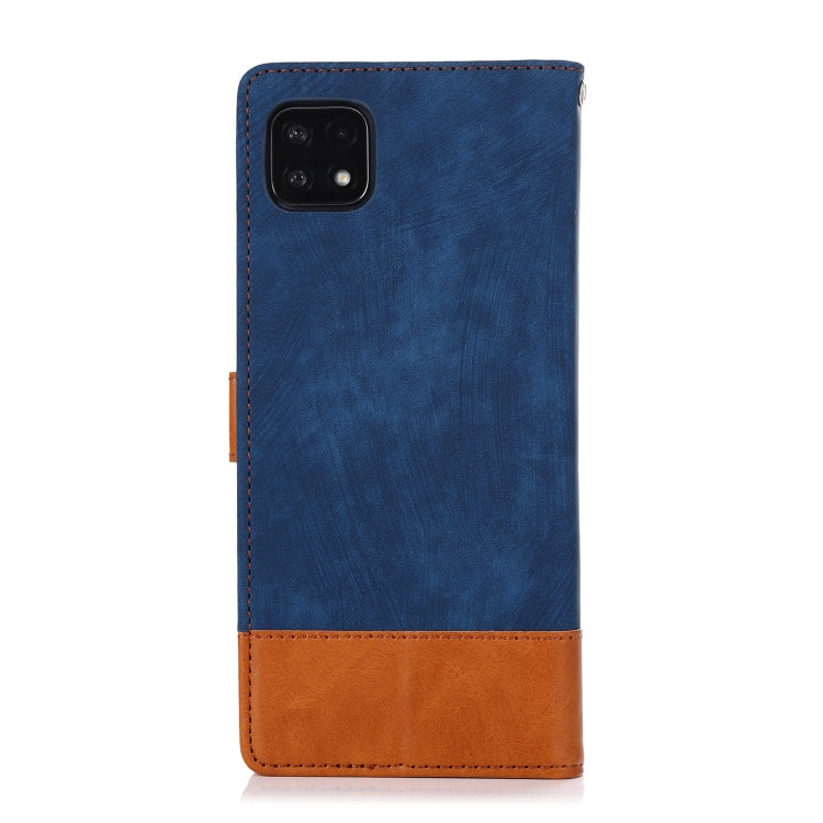 For Samsung Galaxy A22 5G Splicing Leather Phone Case