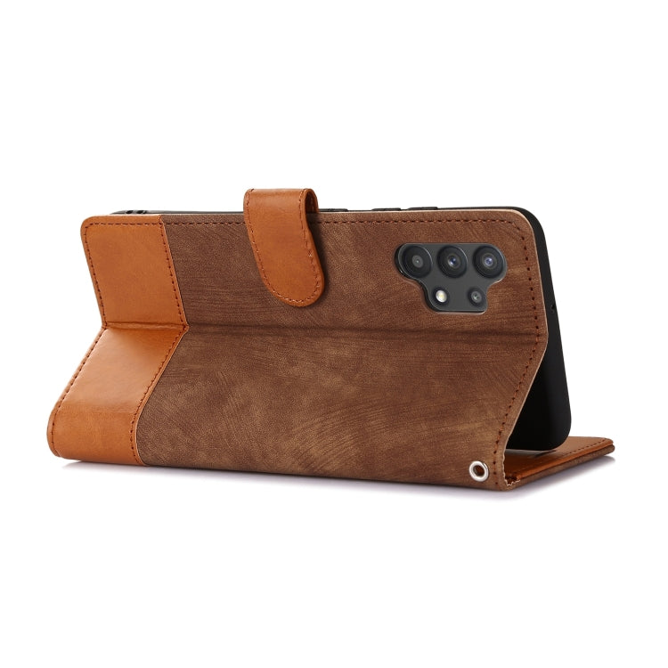 For Samsung Galaxy A32 4G Splicing Leather Phone Case