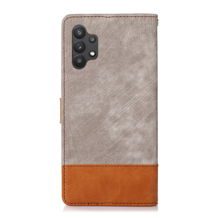 For Samsung Galaxy A32 4G Splicing Leather Phone Case