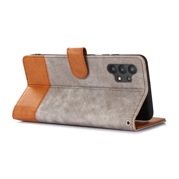 For Samsung Galaxy A32 4G Splicing Leather Phone Case