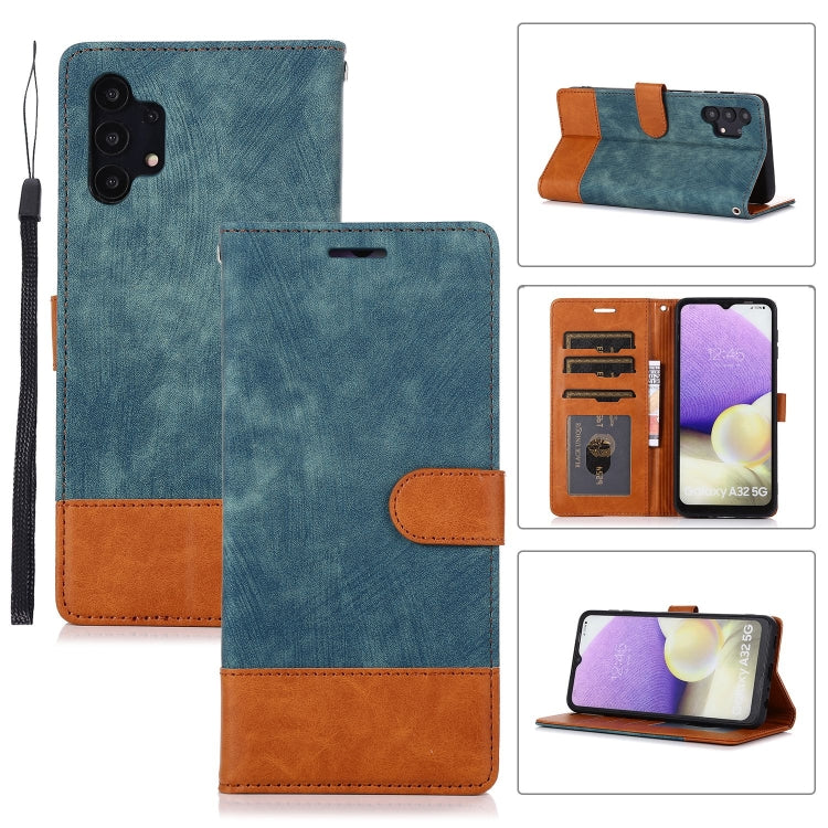 For Samsung Galaxy A32 5G Splicing Leather Phone Case