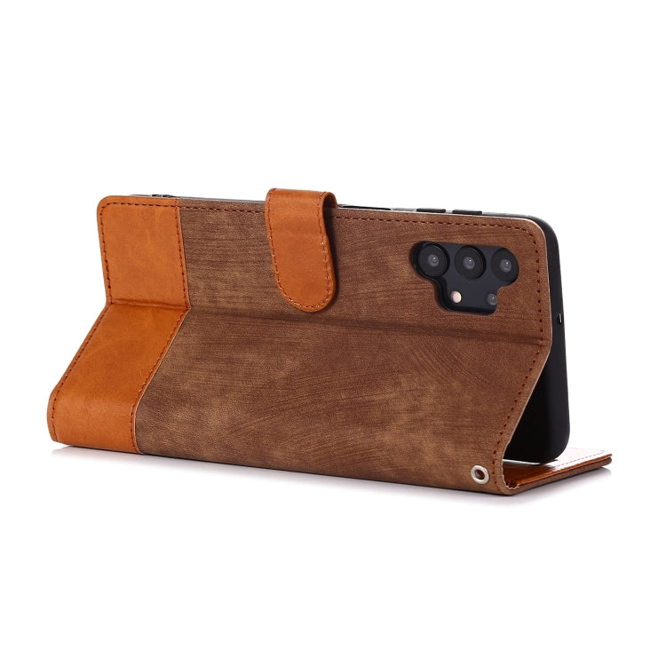 For Samsung Galaxy A32 5G Splicing Leather Phone Case