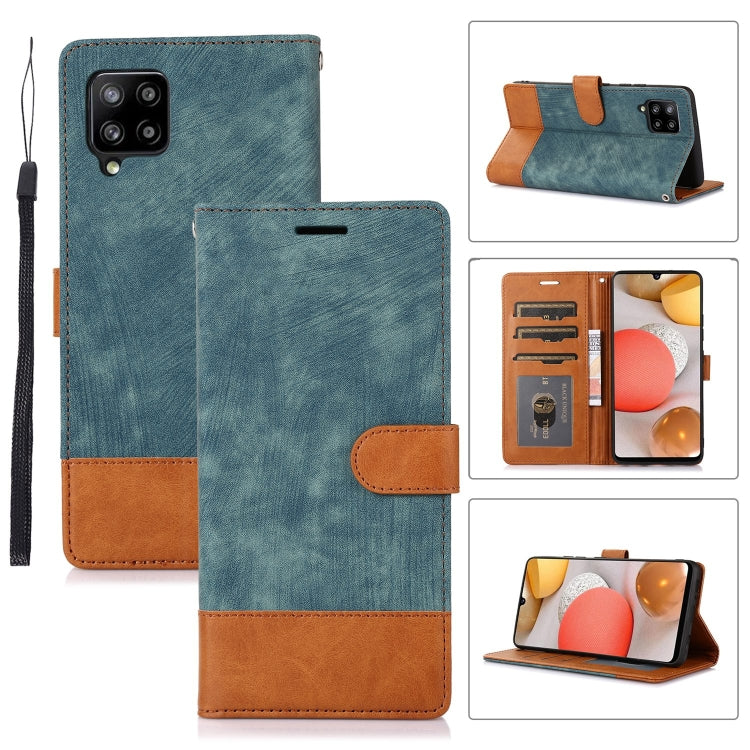 For Samsung Galaxy A42 5G Splicing Leather Phone Case