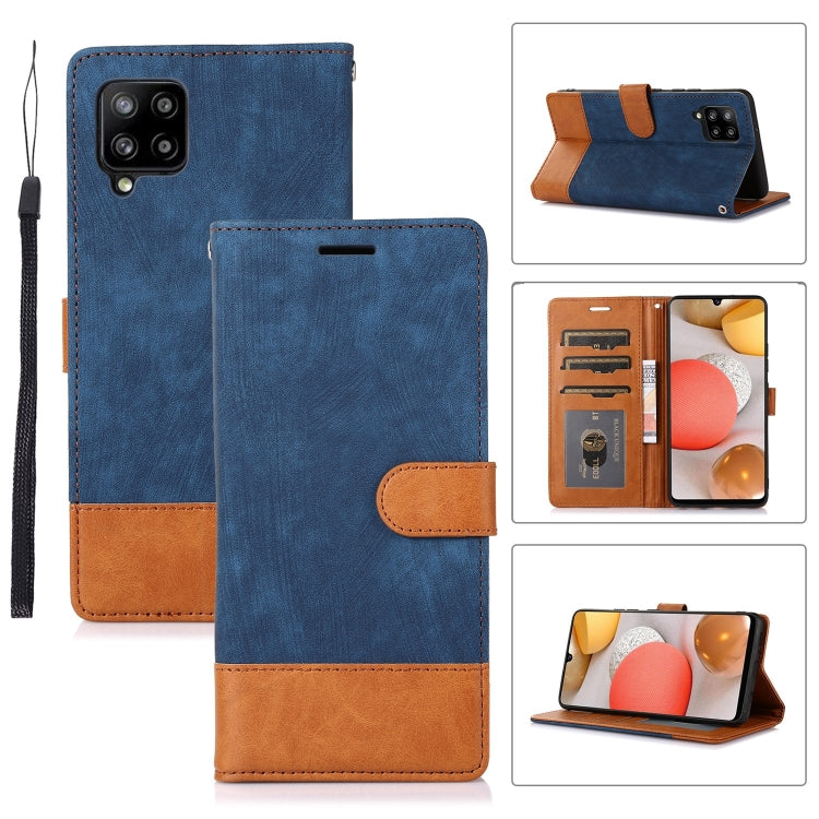 For Samsung Galaxy A42 5G Splicing Leather Phone Case