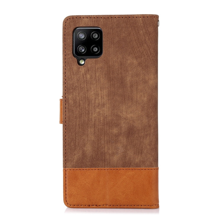 For Samsung Galaxy A42 5G Splicing Leather Phone Case