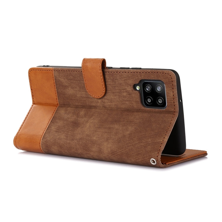 For Samsung Galaxy A42 5G Splicing Leather Phone Case