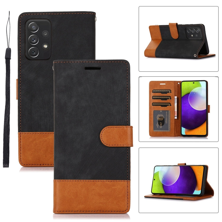 For Samsung Galaxy A52 5G / 4G Splicing Leather Phone Case