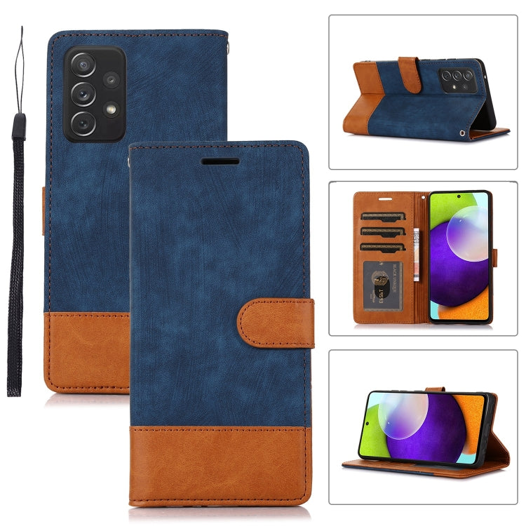 For Samsung Galaxy A52 5G / 4G Splicing Leather Phone Case