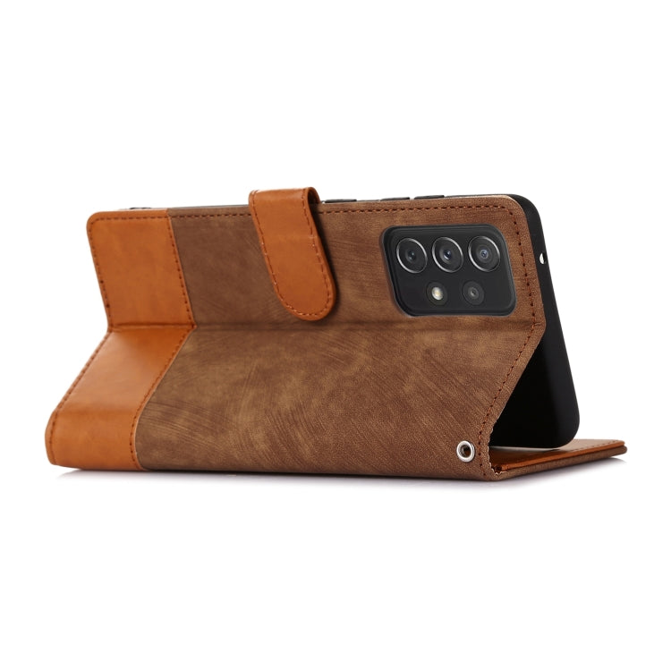 For Samsung Galaxy A52 5G / 4G Splicing Leather Phone Case