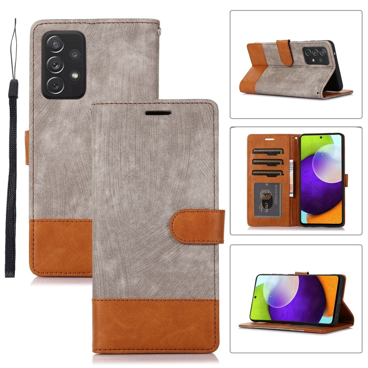 For Samsung Galaxy A52 5G / 4G Splicing Leather Phone Case