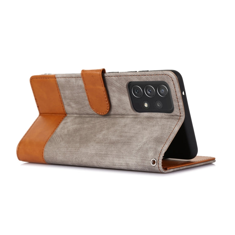 For Samsung Galaxy A52 5G / 4G Splicing Leather Phone Case