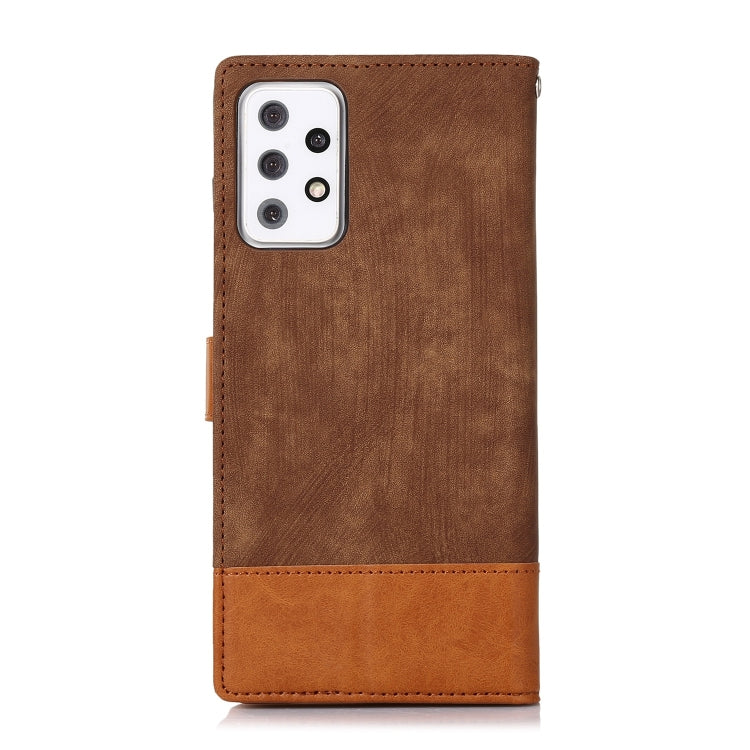 For Samsung Galaxy A72 5G / 4G Splicing Leather Phone Case