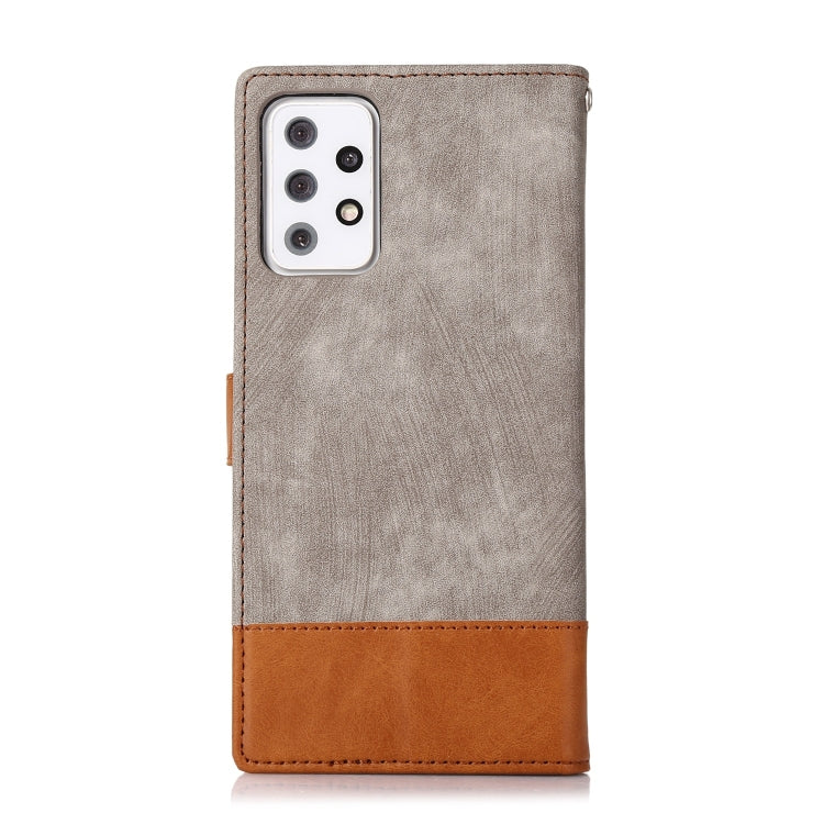 For Samsung Galaxy A72 5G / 4G Splicing Leather Phone Case