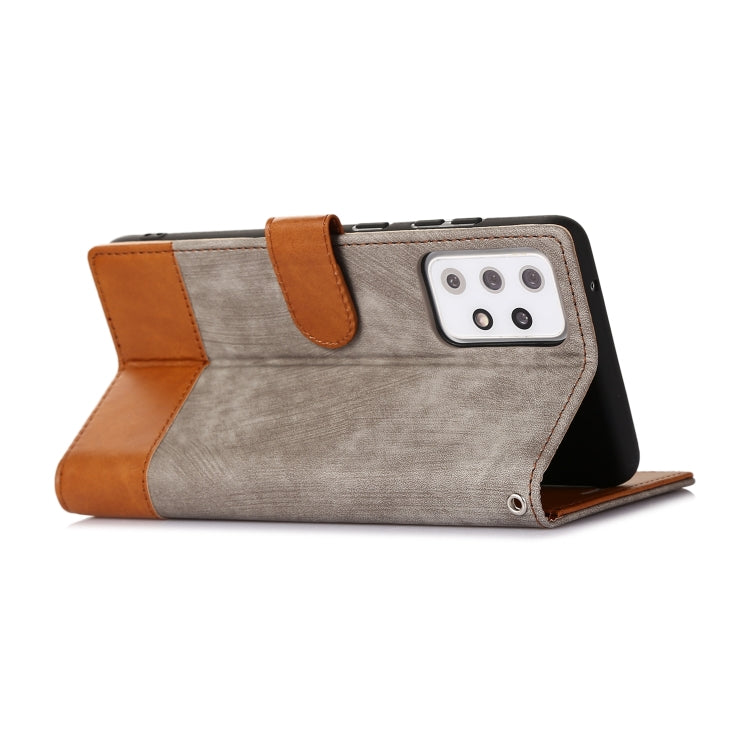 For Samsung Galaxy A72 5G / 4G Splicing Leather Phone Case