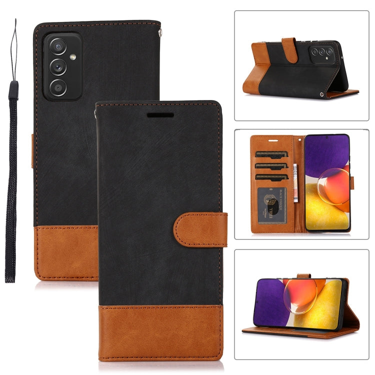 For Samsung Galaxy A82 5G Splicing Leather Phone Case