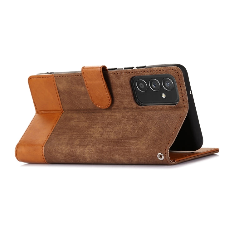 For Samsung Galaxy A82 5G Splicing Leather Phone Case