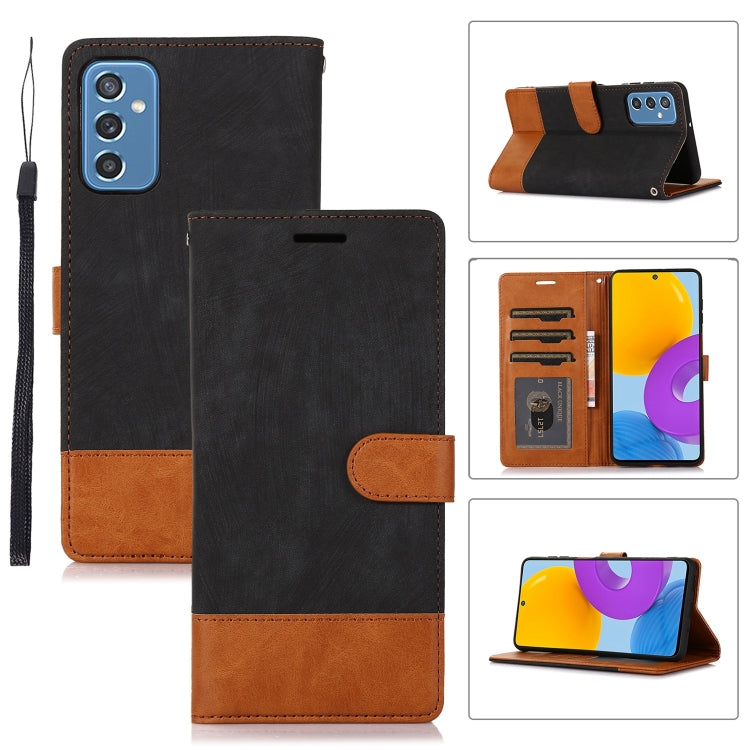 For Samsung Galaxy M52 Splicing Leather Phone Case