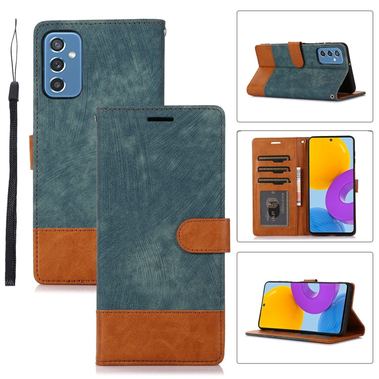For Samsung Galaxy M52 Splicing Leather Phone Case