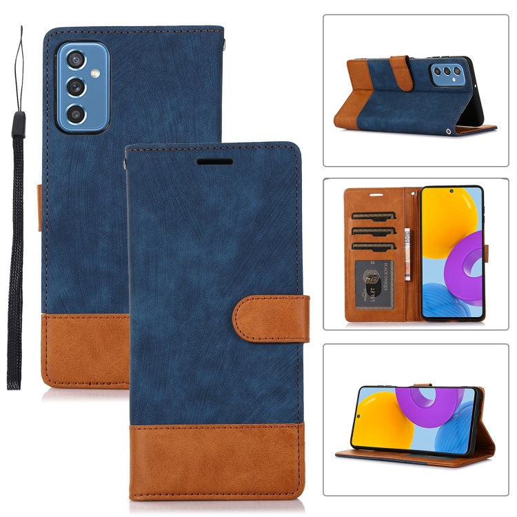 For Samsung Galaxy M52 Splicing Leather Phone Case