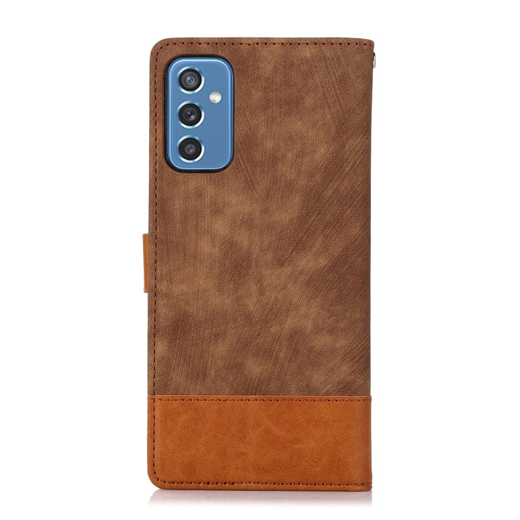 For Samsung Galaxy M52 Splicing Leather Phone Case