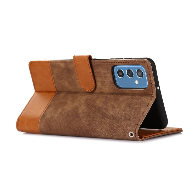 For Samsung Galaxy M52 Splicing Leather Phone Case